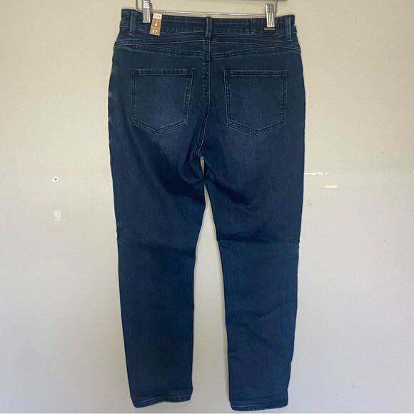 Prana NWT Deep Blue Buxton Stretch Denim Mid-Rise Jeans Size 4/27 - Picture 7 of 7